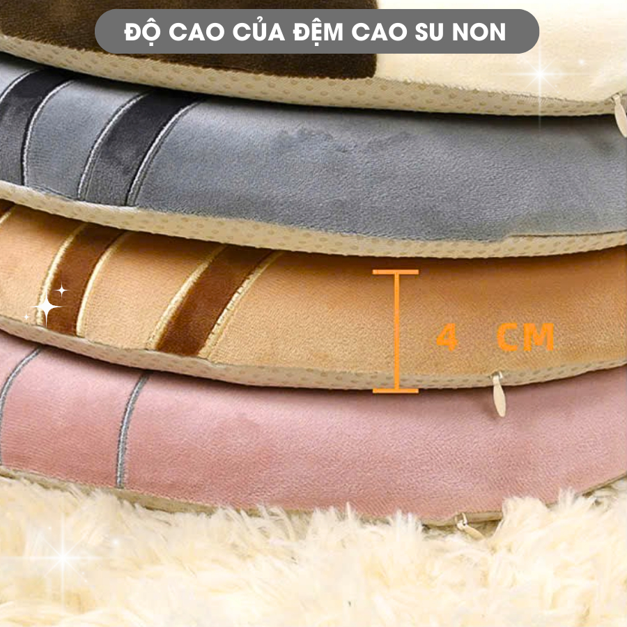 Ảnh Đệm Ngồi Cao Su Non Êm Mềm Giảm Đau Mỏi Lưng Ê Mông Lót Ghế Trang Trí Văn phòng Ngồi Bệt Đệm Lưng  Hình tròn ĐK 40cm 4