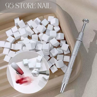 Cây gắp mút nail - bông mút dặm ombre