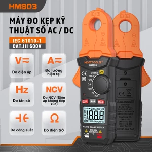 HOMTOOLS HM803 Đồng hồ đo kẹp kỹ thuật số True RMS NCV 600V Điện áp 200A DC / AC Đồng hồ đo kẹp hiện tại