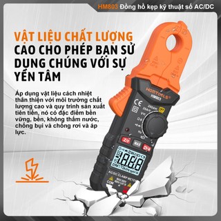 HOMTOOLS HM803 Đồng hồ đo kẹp kỹ thuật số True RMS NCV 600V Điện áp 200A DC / AC Đồng hồ đo kẹp hiện tại
