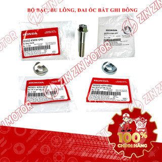 Bộ Bạc, Bu Lông, Đai Ốc Bắt Ghi Đông Wave Alpha 2017 - 2023 2024 - 2025 90102-KWW-640, 90304-K66-V01 Chính Hãng - ZZM