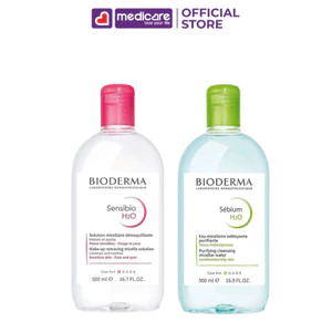 Nước tẩy trang Bioderma SENSIBIO H20 dành cho mọi loại da, da dầu mụn, da nhạy cảm 100ml - 250ml - 500ml