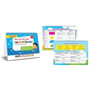 [Chuẩn NXB] Sách - Bộ lịch công thức giải nhanh toán và tổng hợp kiến thức Tiếng Anh tiểu học (Phiên bản 5.0)