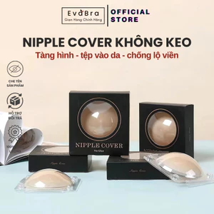 Miếng dán ngực silicon nhiệt tự thân Eva Bra dán ti siêu mỏng ôm khít,không keo,không bám bụi - 500