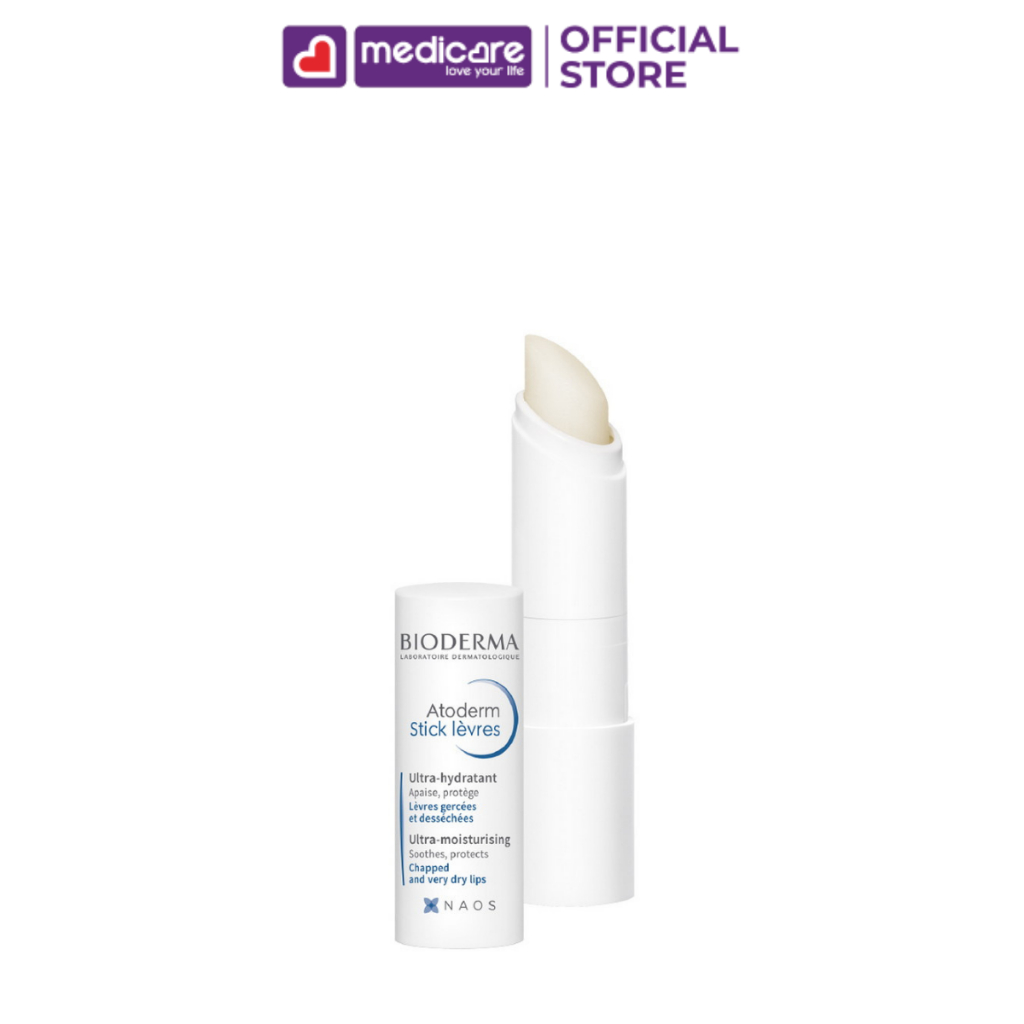Son dưỡng môi Bioderma atoderm stick dưỡng ẩm phục hồi 4g