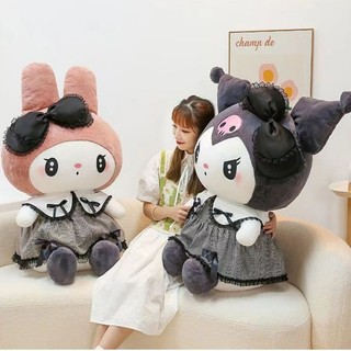 Gấu bông Kuromi, Melody thú nhồi bông mặc váy siêu dễ thương 65cm gấu bông M&M