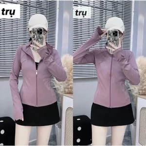 ÁO KHOÁC THUN LẠNH CỔ TRỤ FORM ÔM 4 TÚI MẶC ĐI NẮNG TẬP GYM THOẢI MÁI MÁT MẺ TÔN DÁNG CỰC ĐẸP