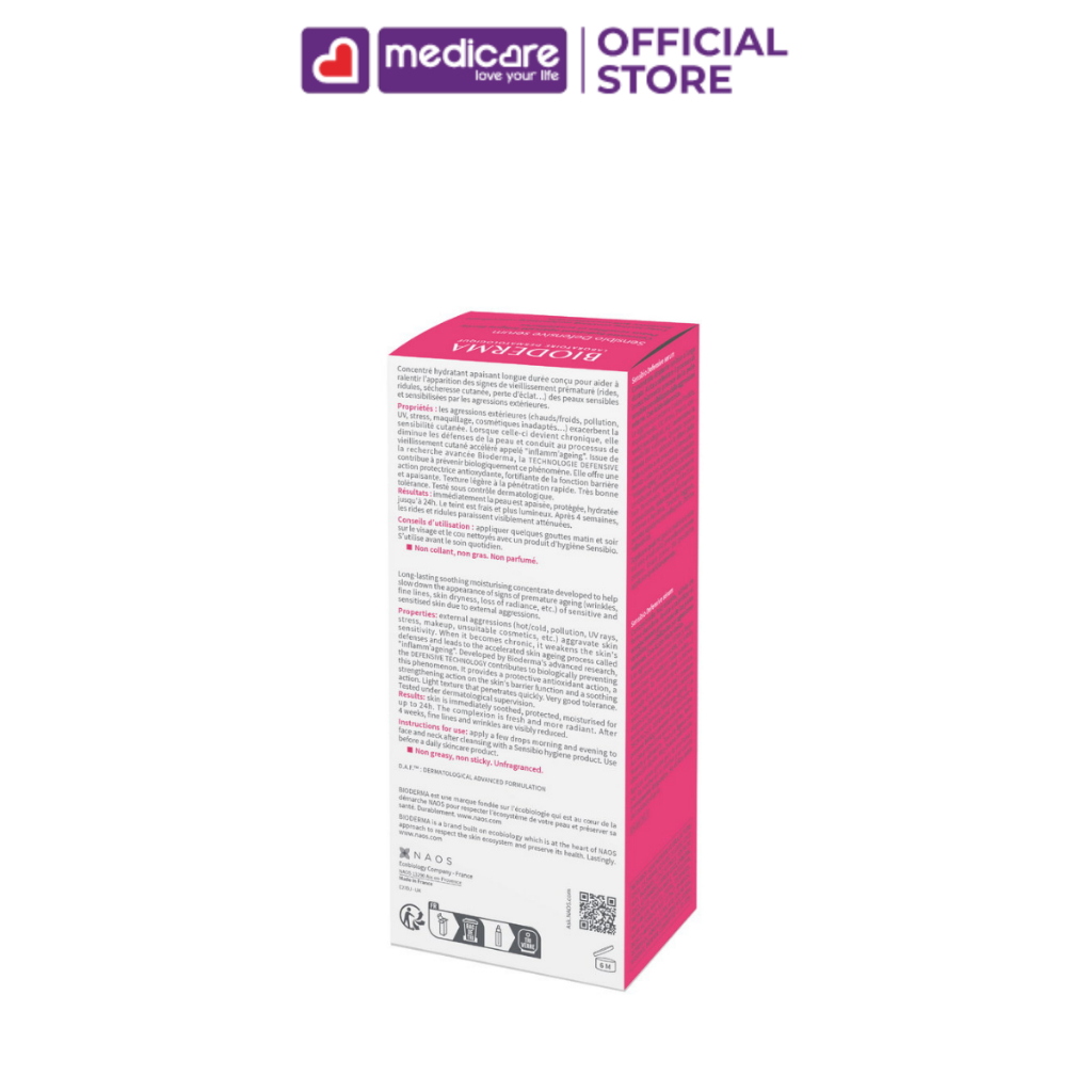 Serum Bioderma sensibio chống lão hoá 30ml