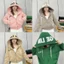 Áo khoác nỉ thêu chữ GELIN chống nắng mũ to tay xỏ ngón dáng croptop thêu zip đi nắng