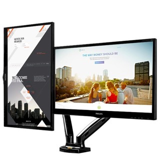 NB - F160 Gía Treo 2 Màn Hình Máy Tính 17 - 30 Inch - Xoay 360 Độ