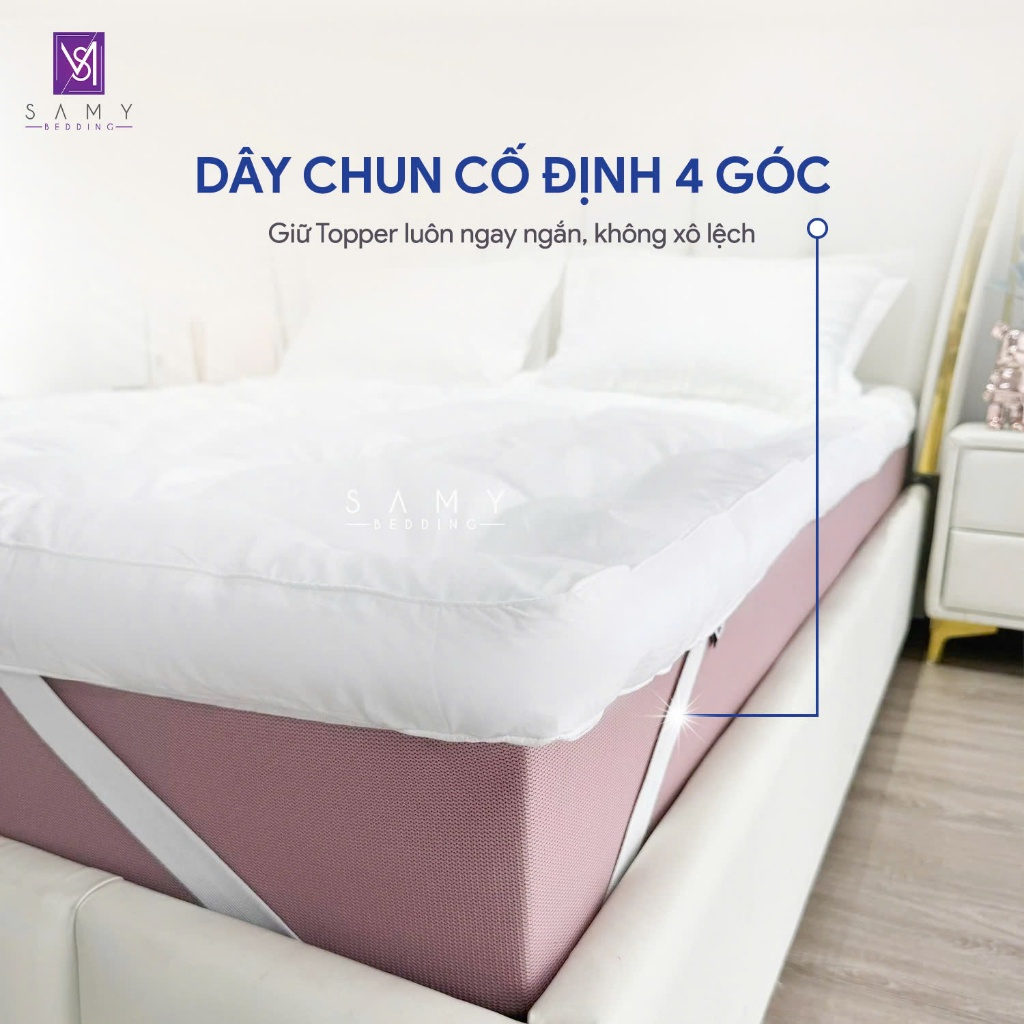 Ảnh Topper Nệm Dày Đa Năng Luxury 9 SAMY BEDDING Cao Cấp Mềm Mại Mát Mịn 2