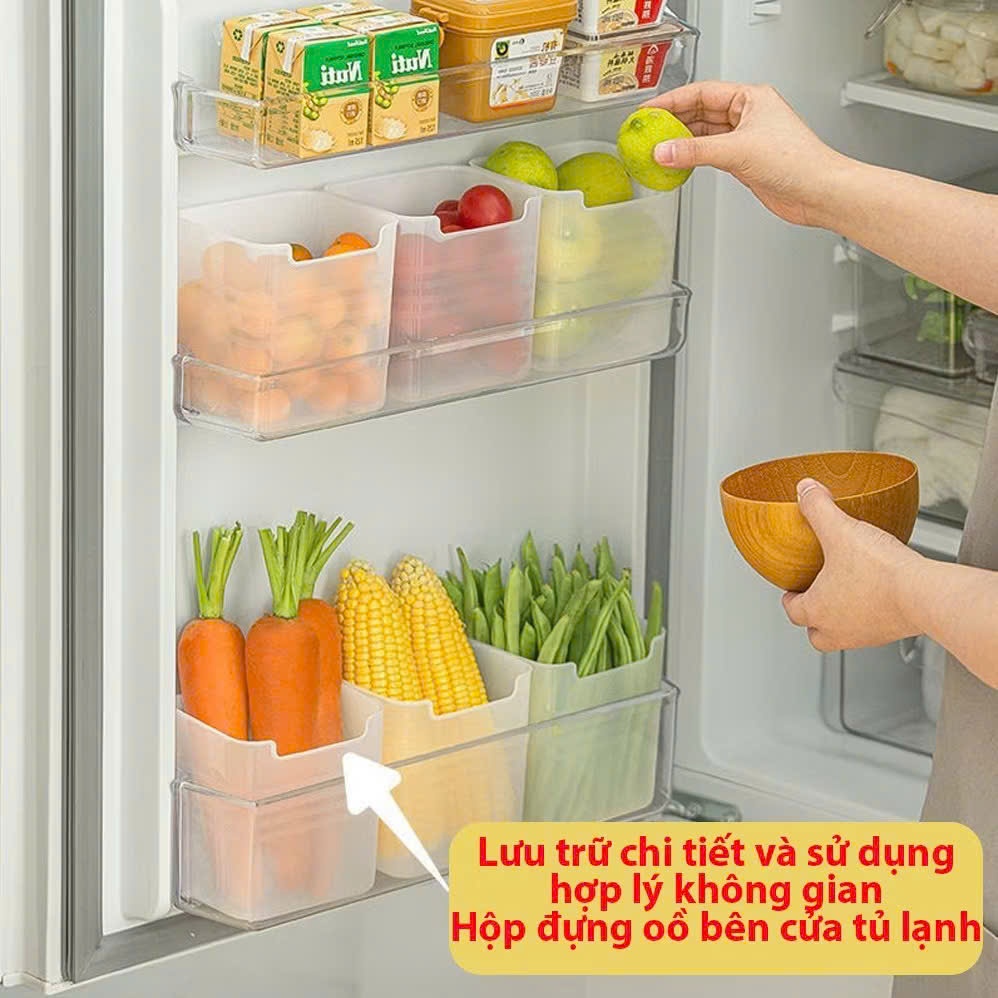 (HÀNG VN - 10 HỘP)Hộp Nhựa Đa Năng Đựng Đồ Ăn,Hộp Nhựa Gắn Cánh Tủ Lạnh Tiết Kiệm Diện Tích - HỘP ĐỰNG ĐỒ ĂN ĐỒ DÙNG