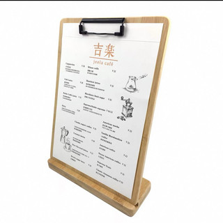 bảng kẹp menu gỗ để bàn giá để bảng thông báo nhà hàng quán ăn khách sạn cafe