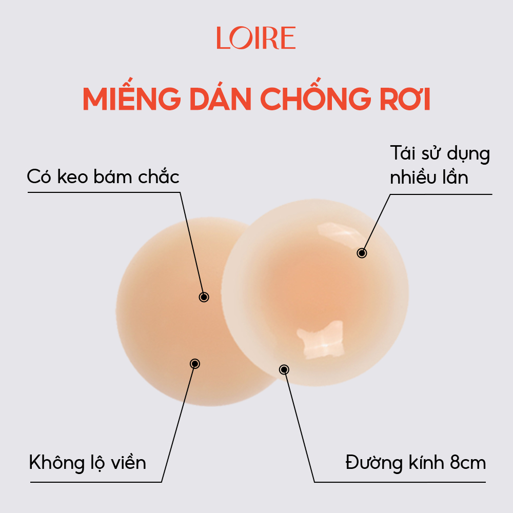 Miếng Dán Ngực Có Keo Chống Rớt Loirechic MD06