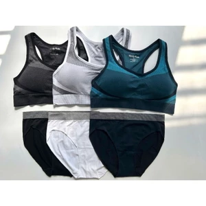 Set bra dệt và quần lót tập thể thao vừa full mông ComfyMode* bigsize - dư xịn