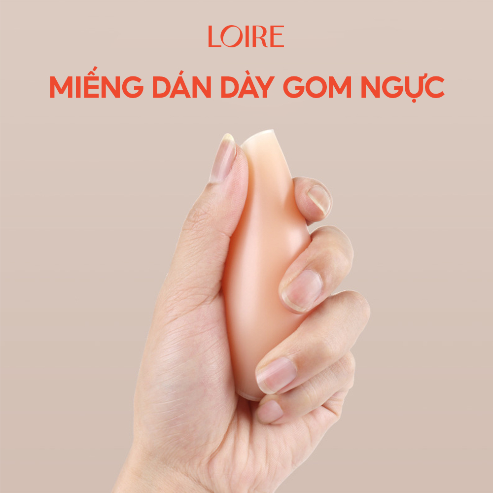 Miếng dán ngực dày gom ngực silicon Loirechic MD13