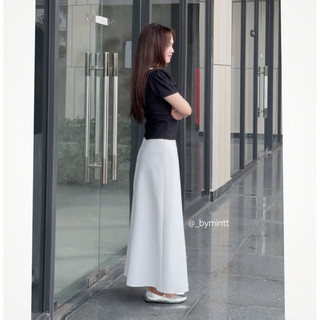 Chân váy chéo hàn cao cấp form A, đơn giản, hack dáng style Hàn Quốc | RIO SKIRT | ByMintt
