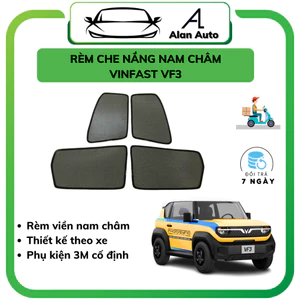 Rèm che nắng ô tô Vinfast VF3 , che nắng hút nam châm theo xe VF3