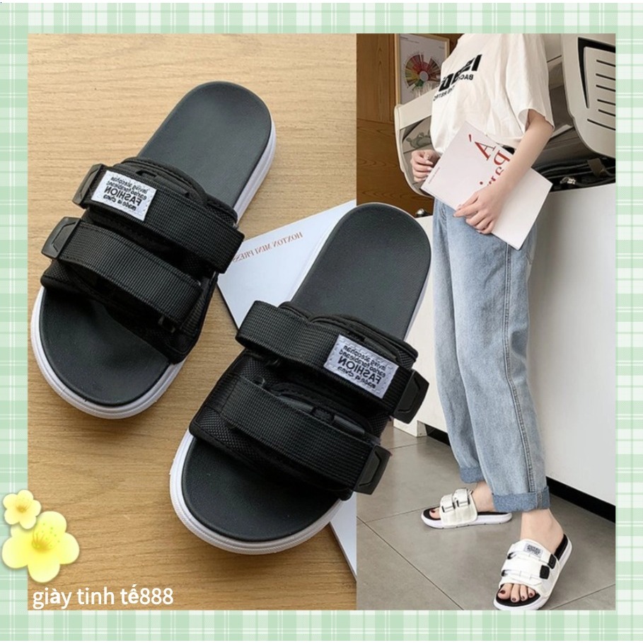 🔥Hàng có sẵn🔥Dép Velcro quai ngang đôi dành cho nam và nữ
