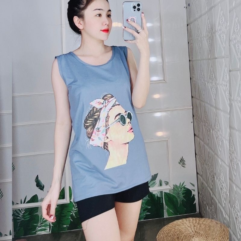 Set Bộ Đùi Nữ Bigsize 43-85kg ESHOP Thun Cotton Mặc Nhà Đi Biển Đồ Thể Thao Mùa Hè Dễ Thương BD10