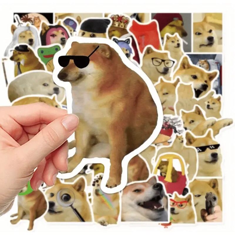 100 sticker mr chem dog meme  - Đề Can Vinyl Chống Thấm Nước Cho Laptop, Vỏ Điện Thoại ,Ván Trượt (Meme Funny Design)