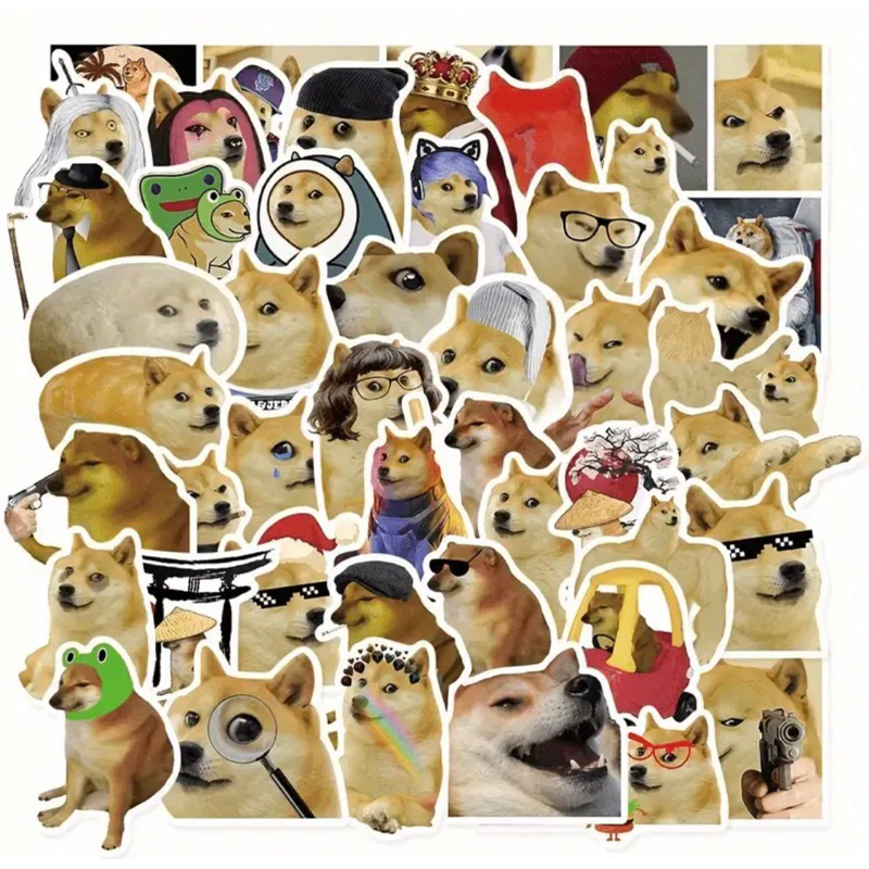 100 sticker mr chem dog meme  - Đề Can Vinyl Chống Thấm Nước Cho Laptop, Vỏ Điện Thoại ,Ván Trượt (Meme Funny Design)