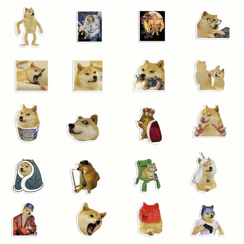 100 sticker mr chem dog meme  - Đề Can Vinyl Chống Thấm Nước Cho Laptop, Vỏ Điện Thoại ,Ván Trượt (Meme Funny Design)