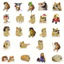 Set 20/60 Sticker Cheems Meme Chống Nước Dán Laptop Vali Mũ Bảo Hiểm