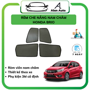 Rèm che nắng ô tô Honda Brio 2019-2025, che nắng hút nam châm theo xe, bộ 4 cánh. Hàng loại tốt