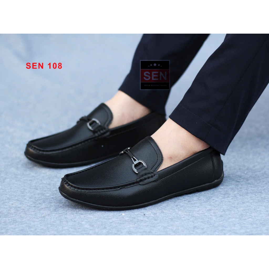 Giày lười da cao cấp. Sen 108