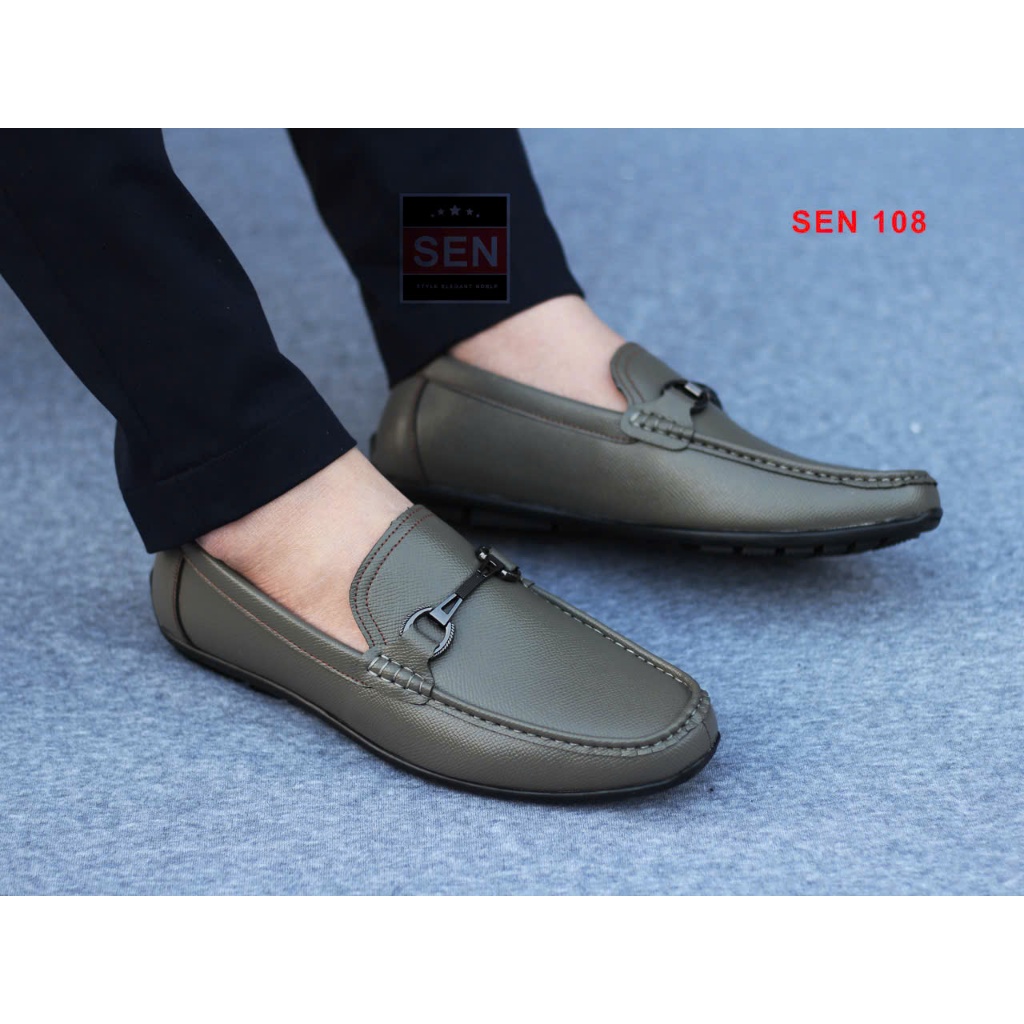 Giày lười da cao cấp. Sen 108