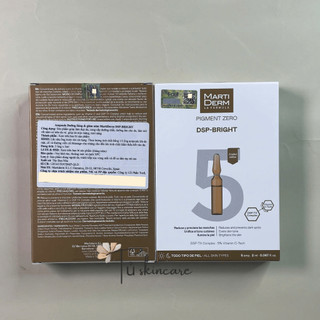 Ampoule Dưỡng Sáng Đều Màu Da MartiDerm Pigment Zero DSP Bright (Hộp Fullbox 5 Ống)