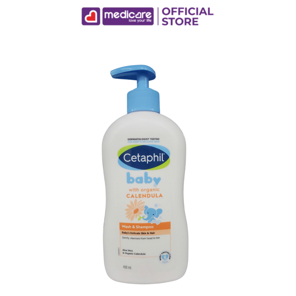 Sữa tắm gội trẻ em CETAPHIL tinh chất hoa cúc hữu cơ 400ml