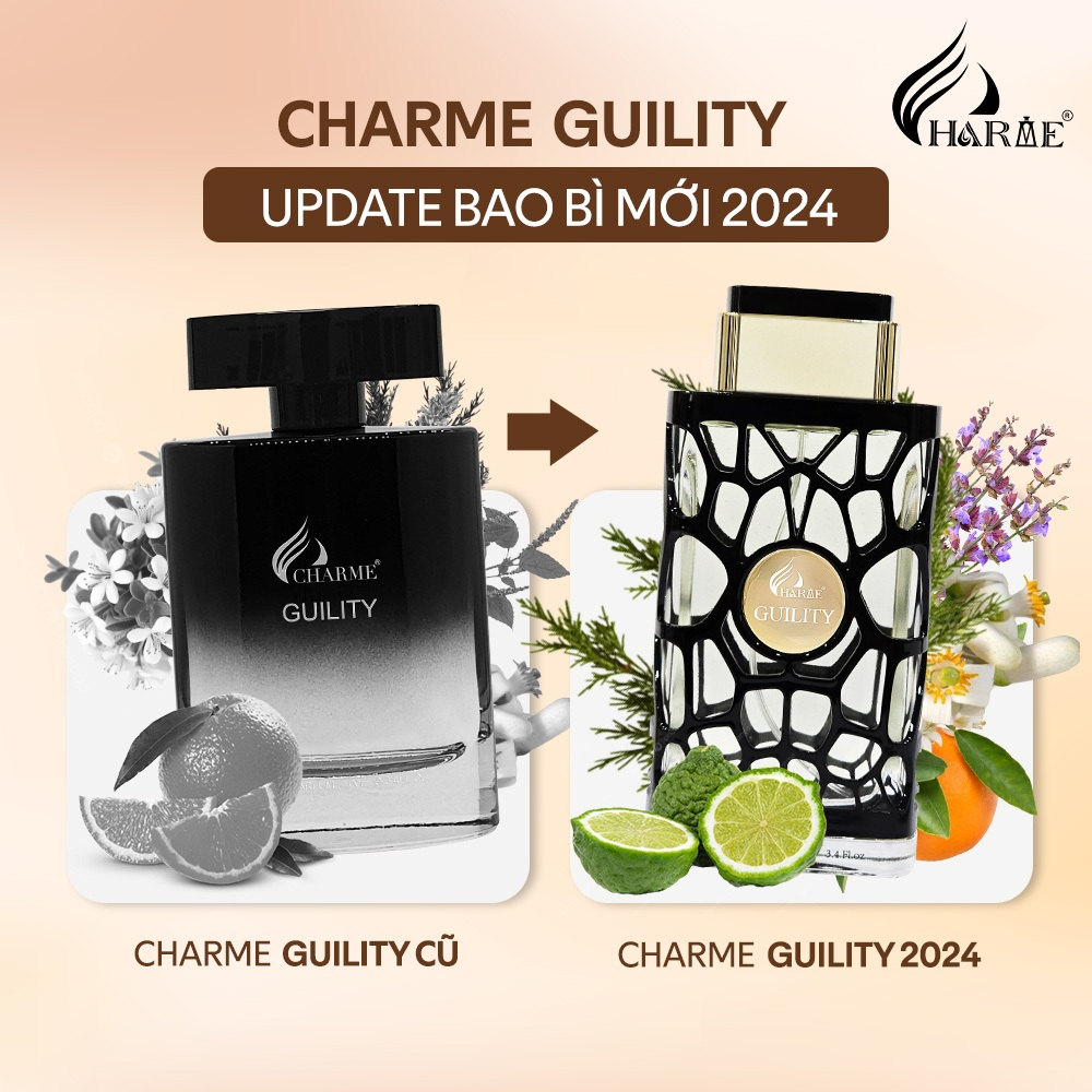 Ảnh Nước Hoa Nam CHARME GUILITY PHIÊN BẢN 2024 100ml Lưu Hương Lâu, Bí Ẩn, Lịch Lãm, Chính Hãng 4