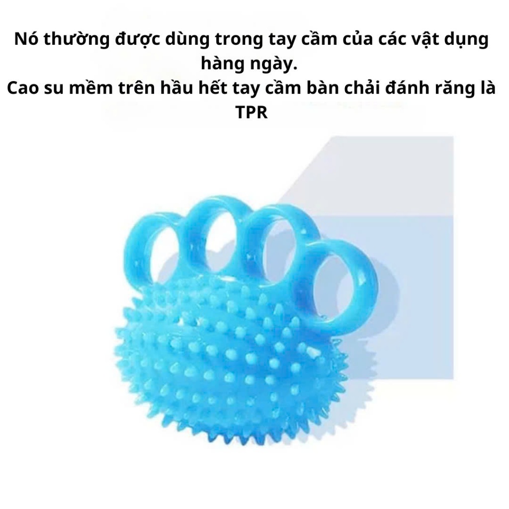 Bóng gai tập phục hồi tay , bóng gai cao su đàn hồi xỏ  ngón tay cho người bệnh người già