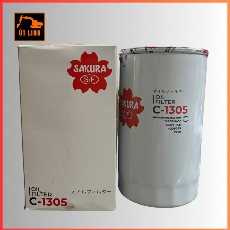 Lọc nhớt động cơ C1305 hãng SAKURA STAL ST10716 P551381 LF3478 LF3470 ...