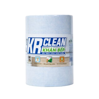 [Combo 2] Cuộn 100 tờ khăn giấy lau bếp xanh Krclean 20x20cm - khăn giấy đa năng - giấy lau bếp - lau chén bát - bếp ga