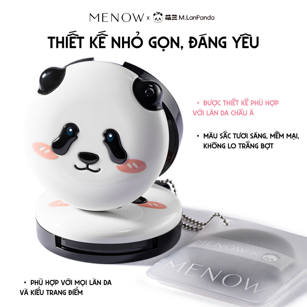 [Mini] Phấn phủ MENOW MENGLAN PANDA bản MINI 3.5GR có dây đeo
