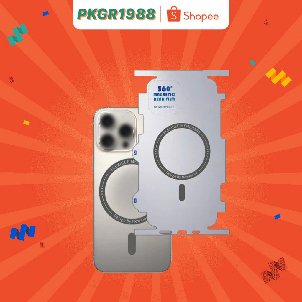 DÁN PPF FULL VIỀN TRONG SUỐT TÍCH HỢP VÒNG NAM CHÂM MG HỖ TRỢ SẠC KHÔNG DÂY CHO IPHONE 12PM - 16PM