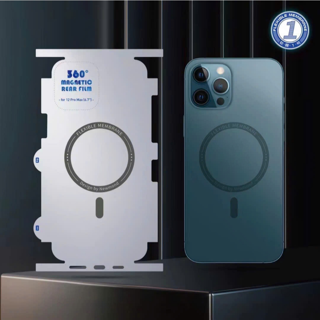 DÁN PPF FULL VIỀN TRONG SUỐT TÍCH HỢP VÒNG NAM CHÂM MG HỖ TRỢ SẠC KHÔNG DÂY CHO IPHONE 12PM - 16PM
