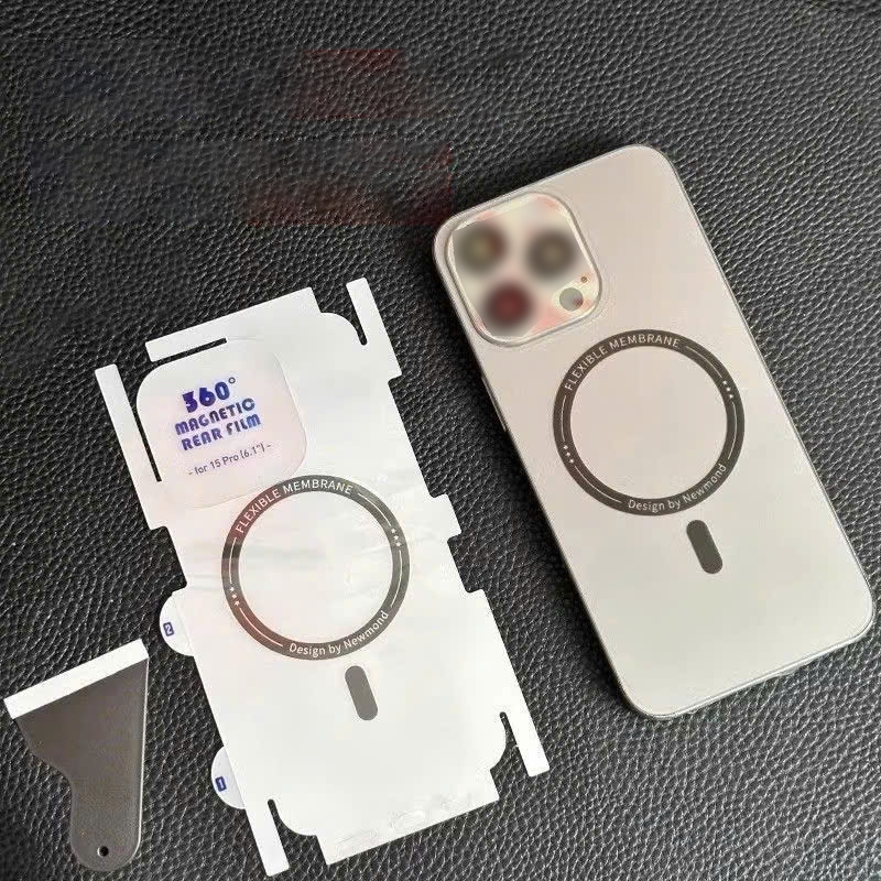 DÁN PPF FULL VIỀN TRONG SUỐT TÍCH HỢP VÒNG NAM CHÂM MG HỖ TRỢ SẠC KHÔNG DÂY CHO IPHONE 12PM - 16PM