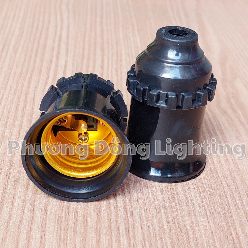 Combo 10 Đuôi đèn treo E27  FANAGOLD cao cấp - trắng, đen