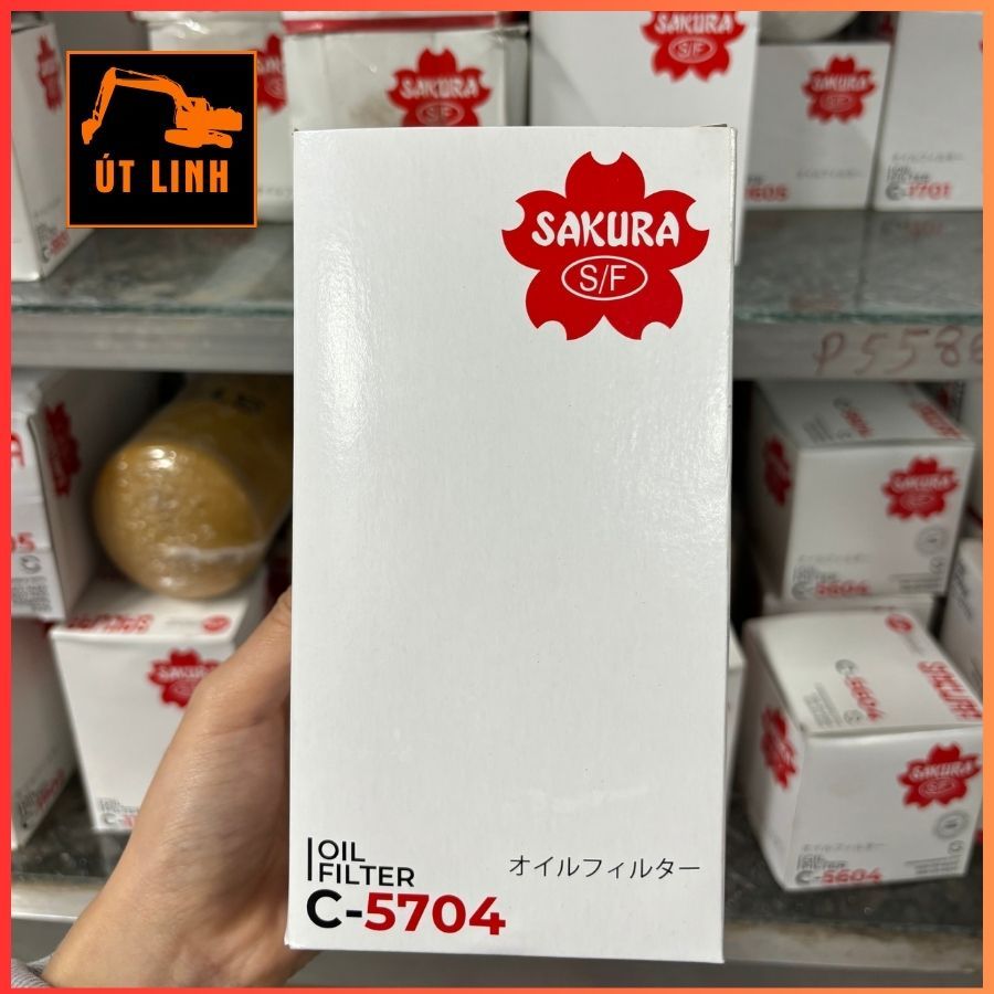 (SAKURA) Lọc nhớt C5704 LF3349 FJ3011 JS2021 ST10724 P558615 dùng cho ...