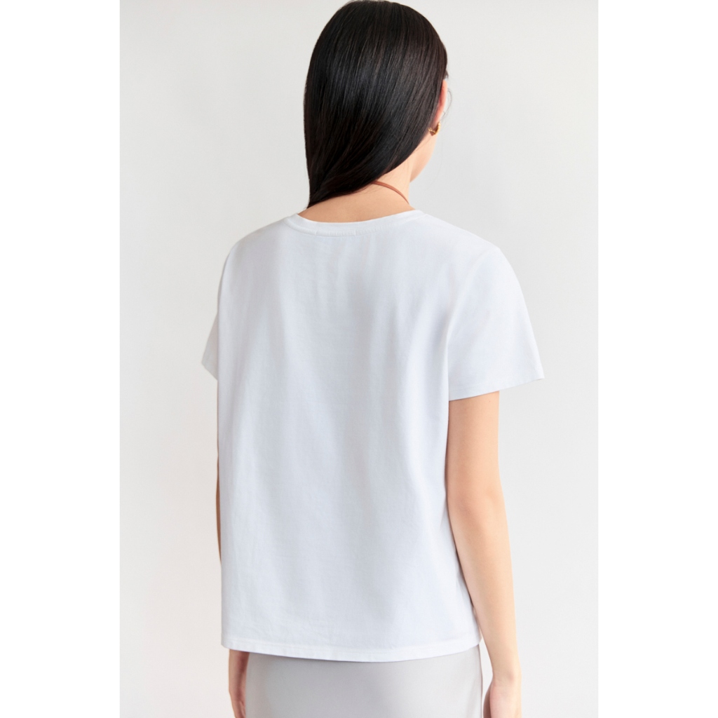Ảnh Áo thun cộc tay MONO TALK dáng regular, chất thun lạnh cotton co giãn 4 chiều T60001FT 2