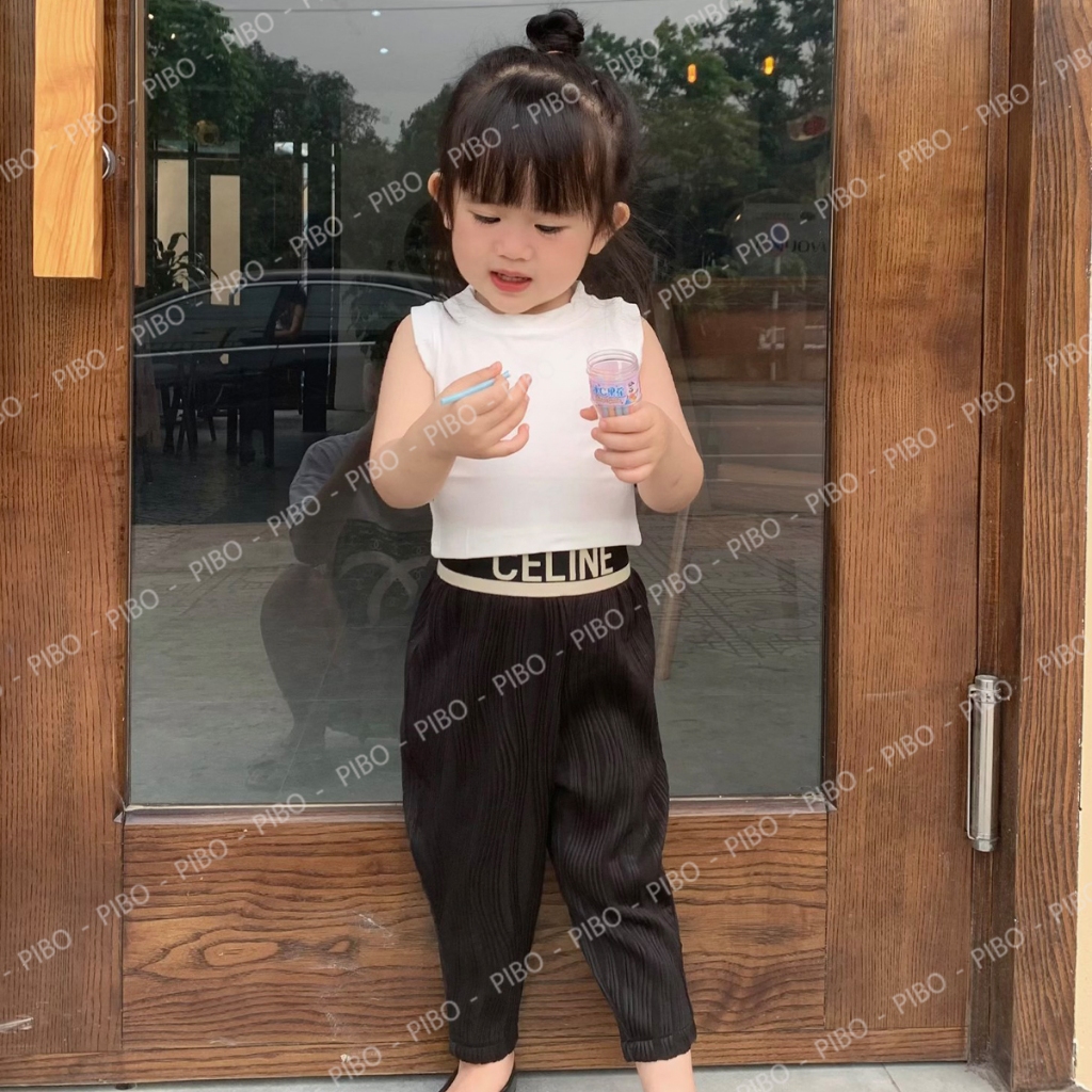 Ảnh Áo Ba Lỗ Bé Gái Dáng Croptop Form Ôm Chất Bozip Co Dãn 4 Chiều, Mềm Mát, Thấm Hút Mồ Hôi-BabyBoo-Pibo Store-CRSN 3
