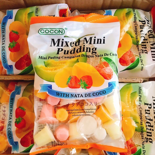 Thạch Rau Câu Cocon Mixed Mini Nata de Coco Pudding 375g | Shopee Việt Nam