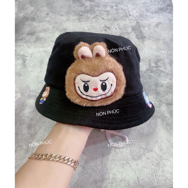[Bé 2-4tuổi]MŨ BUCKET LABUBU NHỒI BÔNG CHO BÉ TRAI ,GÁI