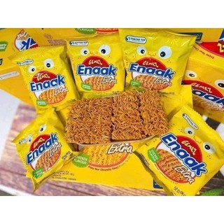 Mì Enack -Mì tôm dành cho trẻ em,nhập khẩu IndonesiaGiòn thơm đậm vị ăn mãi ko ngấy , ăn sống như 1 dạng snack siu ngon.