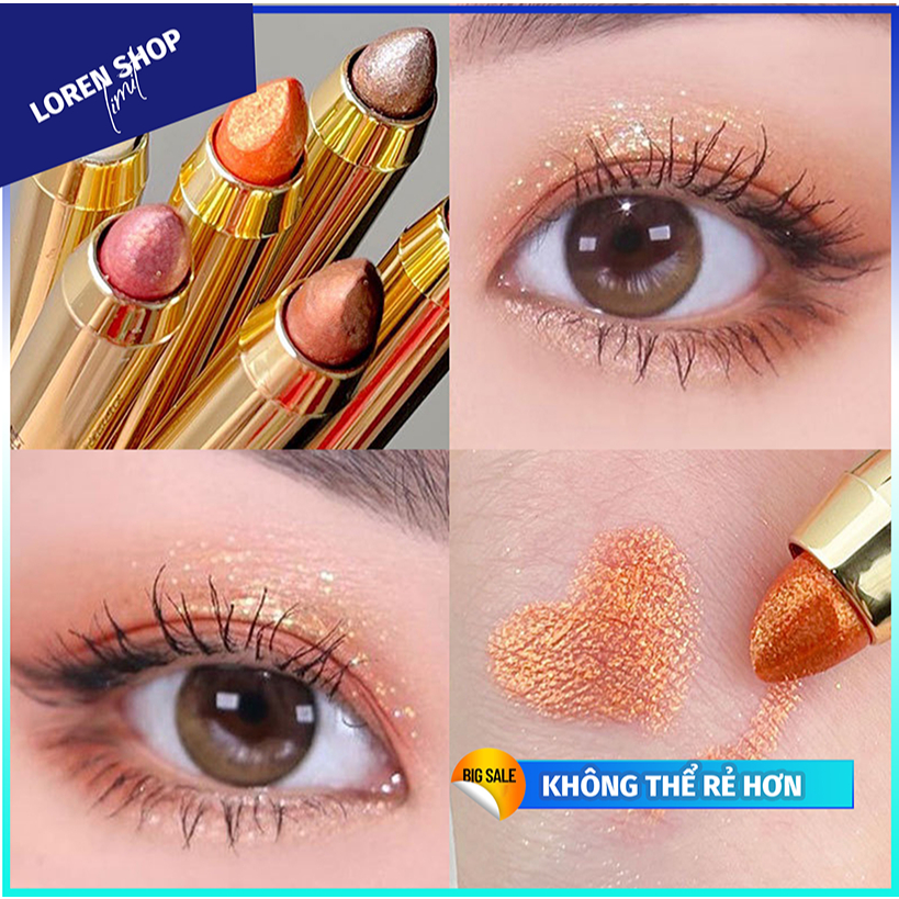 [ SHOP MỚI- SALE SIÊU RẺ ] - Bút Phấn Mắt / Phấn Mắt Dạng Thỏi Hai Đầu Lâu Trôi Không Thấm Nước