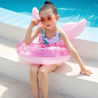 Phao Bơi Tròn Cho Bé Gái 0-8 Tuổi Nàng Tiên Cá Hồng